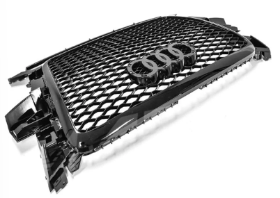 Gloss Black Honeycomb RS-Q5 Style Front Bumper Bar Grille Grill Bodykit for AUDI Q5 8R 2009-2012