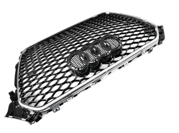 Chrome Black Honeycomb RS4 Style Front Bumper Bar Grille Grill Bodykit for AUDI A4 B8 2012-2016