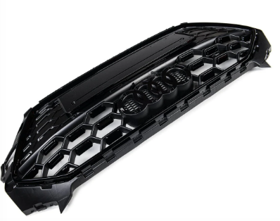 Gloss Black RS Style Front Bumper Bar Grille Grill Bodykit for AUDI A4 S4 B9 2020-2024