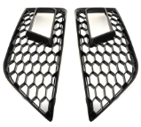 Honeycomb Fog light Side lower Mesh Grille Grill Bodykit for AUDI A4 B8 20120-2014 Sedan & Avant