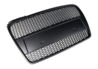 Matt Black RS Honeycomb Front Bumper bar Grille Grill Bodykit without sensor holes for AUDI A4 B7 2005-2008
