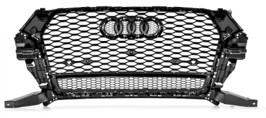Chrome Black QUATTRO RS-Q3 Style Front Bumper Bar Grille Grill Bodykit for AUDI Q3 8U 2015-2018
