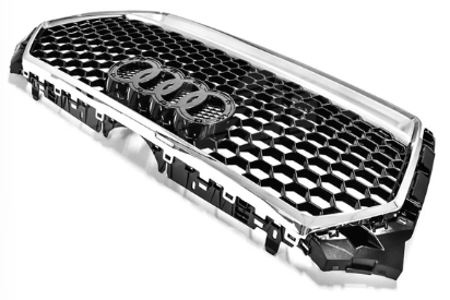 Chrome Black QUATTRO RS4 Style Front Bumper Bar Grille Grill Bodykit for AUDI A4 B9 2016-2019