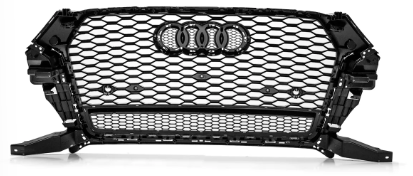 Gloss Black QUATTRO RS-Q3 Style Front Bumper Bar Grille Grill Bodykit for AUDI Q3 8U 2015-2018