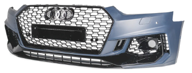 RS5 Style Front Bumper Bar Bodykit & Honeycomb Grille Grill for AUDI A5 S5 F5 2016-2020
