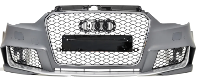 RS3 Style Front Bumper Bar Bodykit & Grille Grill for AUDI A3 S3 8V 2013-2016 Pre Update 4 doors Sedan