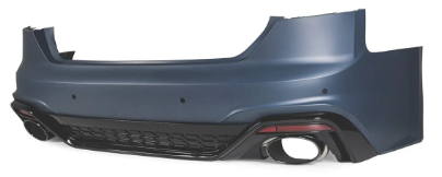 RS5 Style Rear Bumper Bar Bodykit with Diffuser & Exhaust Tips for AUDI A5 S5 F5 2020-2024